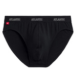 Atlantic Herren Sport Slips – Mikromodal Unterwäsche, Elastisch, Schwarz, Premium Kollektion, Frühling/Sommer, 1 Stück