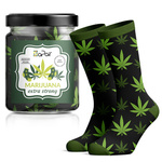 Damen-/Herren-Socken im Geschenkglas Pilzsuppe