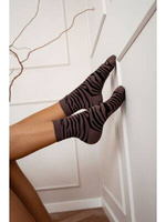 Damen Baumwolle Zebra Socken