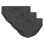 Atlantic Herren Slips Set – Klassische Baumwollunterwäsche, Atmungsaktiv, 4er Pack, Grau | Schwarz | Weiß, Bequemer Schnitt, Ohne Muster, Neu im Sortiment, Hochwertige Qualität