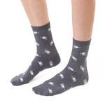 Damen Socken Serie Gemustert Grau