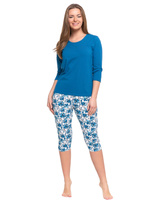 Flower Women's Comfort 3/4 Pyjama