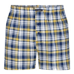 Henderson Herren Boxershorts Classic – 100% Baumwolle, Komfortabler Schnitt, Elastischer Bund, Knopfleiste, Geometrisches Muster, Vielseitige Farben, Herbst/Winter Kollektion, Grau, Größe: K318, 4er Pack