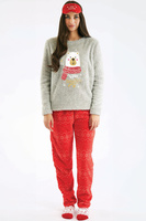 Geschenkset Bunad Fleece-Schlafanzug Grau