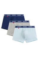 Herren Boxershorts 3MH-214 Grau Blau