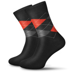 Anzugsocken Serie Rauten Blau