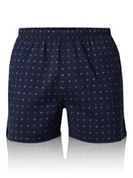 Herren Loose Boxershorts mit Knöpfen Schwarz