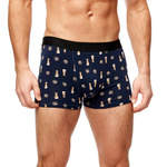 Herren Bier Boxershorts navy blau