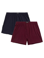 Boxershorts 2mbx-054 Rot/Marineblau/Blau