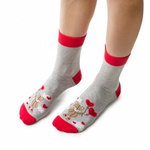 Damensocken Art. 136 Hellgrau/Grau