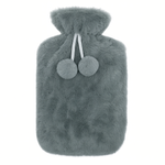Kleines Wasser Thermofor 0.5L in Hülle Plüsch Gummi Wärmer in Pullover