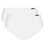 Atlantic Damen Figi Classic – Bequeme Baumwollunterwäsche, 95% Baumwolle 5% Elastan, Weiß, Ohne Muster, Basic Kollektion, Ideal für Alltag, Kinder und Erwachsene