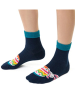 Festliche Socken Art. 014 Grau/Marine/Blau