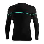 Sesto Senso Herren Thermoaktiv Langarmshirt – Dryarn Material, Feuchtigkeitsableitend, Ideal für Sport & Outdoor, Thermoregulierend, Blau/Schwarz, Neu