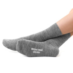 Socken Kinder Merino Wool Hellgrau Melange