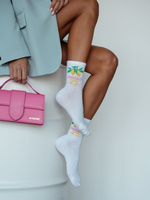 Limoncello Damen-Socken 0200.152, Farbe Weiß, Größe 37-41