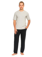 Herrenpyjama Serie Grau