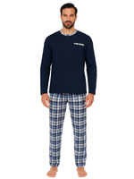 Herren Schlafanzug mit langen Ärmeln Jasiek 2576/26