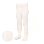Kinderstrumpfhose Art.029 Ecru mit Rippenmuster