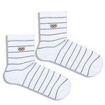 Socken Kinder Serie Bär mit Streifen