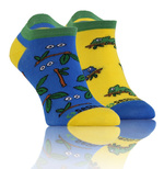 Sesto Senso Skarpetki Stopki Finest Cotton – Komfortable Baumwollsocken für Männer und Frauen, Atmungsaktiv und Langlebig, Bunte Kameleon-Muster, Ideal für Alltag und Sport, Größe 15 cm, Hergestellt in Polen