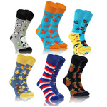 Bunte Socken Feinste Baumwolle 6er-Pack