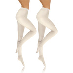 Sesto Senso Damen Strumpfhose Set – Blickdichte Microfaser Strumpfhosen 40 DEN, Weich und Komfortabel, Nahtlos, Perfekte Passform, Vielseitig, Rot, XL, 2er Pack