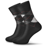 Sesto Senso Herren Baumwollsocken – Elegante Anzugsocken mit Rautenmuster, Weiche Gekämmte Baumwolle, Atmungsaktiv, Flache Naht, Perfekte Passform, Blau, Ideal für Büro und Alltag