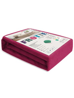 Sesto Senso Spannbettlaken Frottee – 100% Baumwolle, Mit Gummizug, Atmungsaktiv und Langlebig, OEKO-TEX Zertifiziert, Ideal für Matratzen bis 20 cm, Komfortabel und Pflegeleicht, Farbe: Bordeaux, Unisex