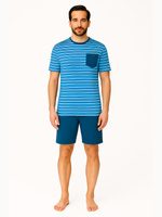 Herren Schlafanzug mit langen Ärmeln Jasiek 2576/26