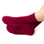 Skarpetki z wełny merino art. 130 GC005 czerwień Steven