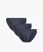 Atlantic Herren Mini Slips Set – Bequeme Baumwollunterwäsche, 95% Baumwolle, 5% Elastan, Ohne Muster, Grau, 4er Pack, Basic Kollektion