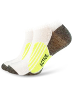 Sesto Senso Herren Sneakersocken – Baumwollsocken mit Air Control System, Sport-Stopper, Rot/Weiß, Elastische Bündchen, Schutzpolsterung, Flache Nähte, Anatomisch angepasst