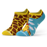 Sesto Senso Skarpetki Stopki Finest Cotton – Komfortable Baumwollsocken, Atmungsaktiv, Zwei Verschiedene Designs, Unisex, Bunt, Ideal für Alltag und Sport, Größe 15 cm, Für Damen und Herren