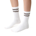 Baumwollsocken Art.099 Ecru/Weiß