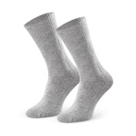 Wollsocken Serie 093 Hellbeige Kariert
