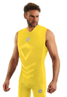Ärmelloses Herrenhemd Thermo Active Gelb