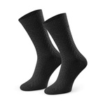 Socken Wollene Serie Hahnentritt Schwarz