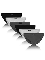 Mini Slips Serie Grau und Schwarz