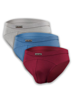 Herrenslips SM03 Grau/Rot/Blau