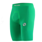 Sesto Senso Herren Thermoaktive Shorts – Atmungsaktive Sporthose aus Poliamid, Wasser- und Winddicht, Nahtlos, 4-Wege-Stretch, Ideal für Outdoor-Aktivitäten, Grün, Kurze Länge, Sportkollektion