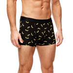 Herren Boxershorts Banane schwarz