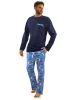 Herren-Pyjama Serie Dunkelblau