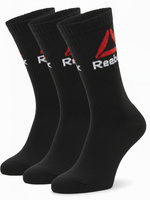 Reebok Herren Tennissocken – Lange Sportsocken aus Baumwollmischung, Atmungsaktiv und Komfortabel, Ideal für Outdoor-Aktivitäten, 3er Pack, Schwarz