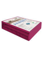 Sesto Senso Spannbettlaken Jersey – Hochwertiges Baumwolle-Gemisch mit Gummizug, Atmungsaktiv und Pflegeleicht, Für Optimalen Schlafkomfort, Bordo, Unisex, Ideal für Verschiedene Matratzengrößen