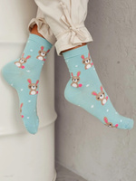 Ostersocken aus Baumwolle für Damen