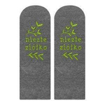 Skarpetki dziecięce szare SOXO z napisami zabawne