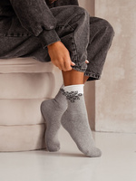 Halbe Frottee-Socken mit Stern für Damen