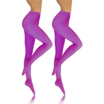 Sesto Senso Damen Strumpfhose Set – Blickdichte Microfaser Strumpfhosen 40 DEN, Weich und Komfortabel, Nahtlos, Perfekte Passform, Vielseitig, Rot, XL, 2er Pack