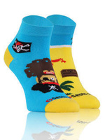 Sesto Senso Skarpetki Wzorowane – Hochwertige Baumwolle, Komfort & Stil, Atmungsaktiv, Piratenmuster, Unisex, Bunt, Für Alltag & Elegante Outfits, 1 Paar